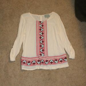 Boho long sleeve shirt